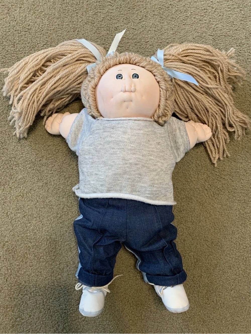 Vintage handmade 1985 cabbage patch doll 19”
